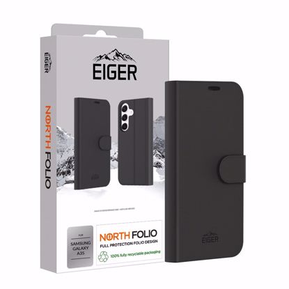 Picture of Eiger Eiger North Folio Case for Samsung Galaxy A35 in Black
